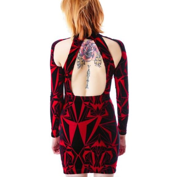 Lip Service Burnout Velvet Dress - Picture 2 of 9